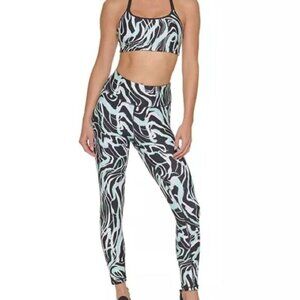 DKNY Women Marble Swirl Print High Waist Legging